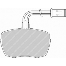 FSL543 FERODO Комплект тормозных колодок, дисковый тормоз