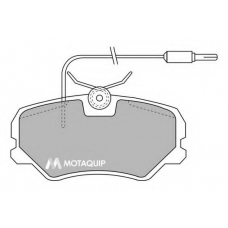 LVXL311 MOTAQUIP Комплект тормозных колодок, дисковый тормоз