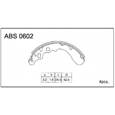 ABS0602 Allied Nippon Колодки барабанные