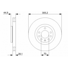 0 986 479 325 BOSCH Тормозной диск