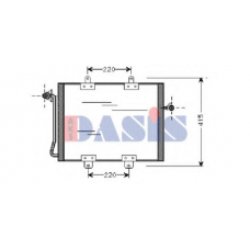 182210N AKS DASIS Конденсатор, кондиционер