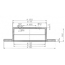 BDC4556 QUINTON HAZELL Тормозной диск