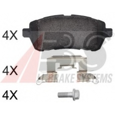 37656 OE ABS Комплект тормозных колодок, дисковый тормоз