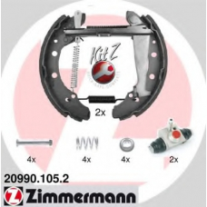 20990.105.2 ZIMMERMANN Комплект тормозных колодок