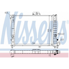 64049 NISSENS Радиатор, охлаждение двигателя
