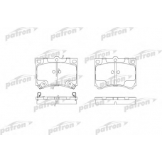 PBP714 PATRON Комплект тормозных колодок, дисковый тормоз