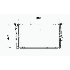 RM0624 EQUAL QUALITY Радиатор, охлаждение двигател