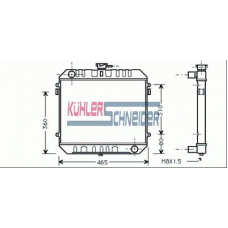 0600431 KUHLER SCHNEIDER Радиатор, охлаждение двигател