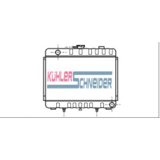 0438902 KUHLER SCHNEIDER Радиатор, охлаждение двигател