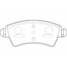 WBP23332A WAGNER LOCKHEED Комплект тормозных колодок, дисковый тормоз