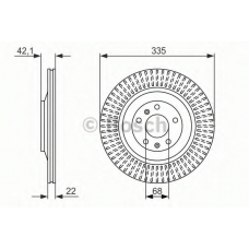 0 986 479 591 BOSCH Тормозной диск