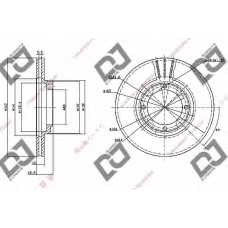 BD1079 DJ PARTS Тормозной диск