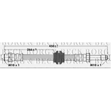 BBH6762 BORG & BECK Тормозной шланг