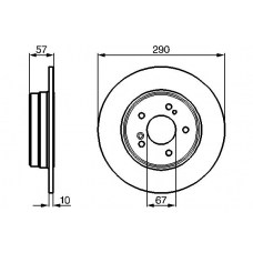 0 986 478 446 BOSCH Тормозной диск