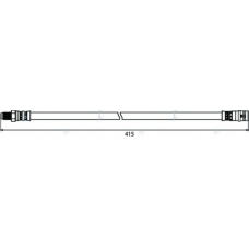 HOS4035 APEC Тормозной шланг