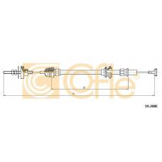 19.208E COFLE Трос, управление сцеплением