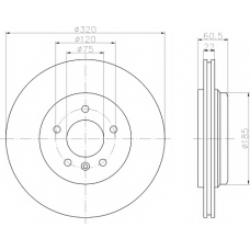 MDC1404 MINTEX Тормозной диск