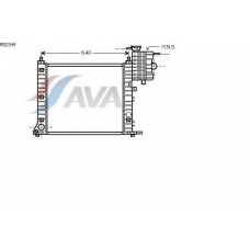 MS2349 AVA Радиатор, охлаждение двигателя