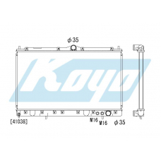 PA030258 KOYO P-tank corrugate-fin ass'y