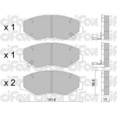 822-606-0 CIFAM Комплект тормозных колодок, дисковый тормоз