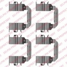 LX0510 DELPHI Комплектующие, колодки дискового тормоза