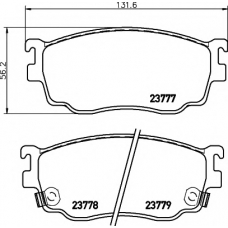 8DB 355 011-561 HELLA PAGID Комплект тормозных колодок, дисковый тормоз