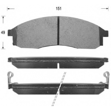 D1173 KAISHIN Комплект тормозных колодок, дисковый тормоз