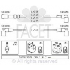 4.8370 FACET Ккомплект проводов зажигания