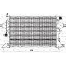 350213962000 MAGNETI MARELLI Радиатор, охлаждение двигателя