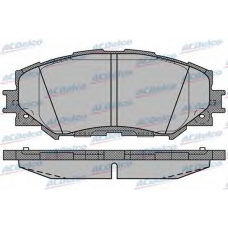 AC0581258D AC Delco Комплект тормозных колодок, дисковый тормоз