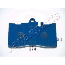 PA-274AF JAPANPARTS Комплект тормозных колодок, дисковый тормоз