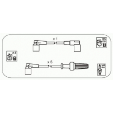 CPS18 JANMOR Комплект проводов зажигания
