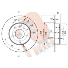 78RBD29110 R BRAKE Тормозной диск