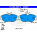 13.0460-2987.2 ATE Комплект тормозных колодок, дисковый тормоз