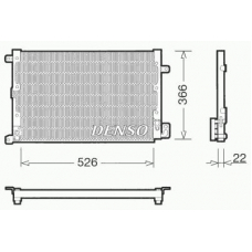 DCN01020 DENSO Конденсатор, кондиционер