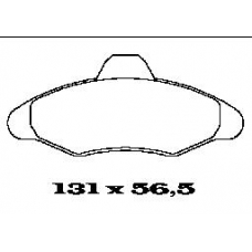 BL1255B1 FTE Колодки тормозные