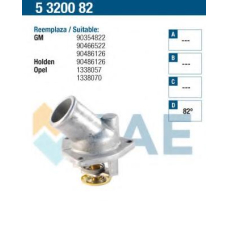5320082 FAE Термостат, охлаждающая жидкость
