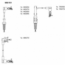 600/151 BREMI Комплект проводов зажигания