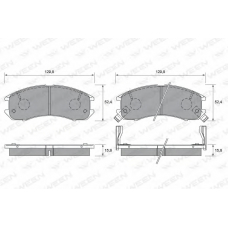 151-1530 WEEN Комплект тормозных колодок, дисковый тормоз