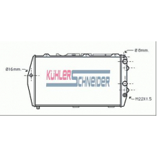 5007501 KUHLER SCHNEIDER Радиатор, охлаждение двигател