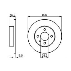 0 986 478 212 BOSCH Тормозной диск