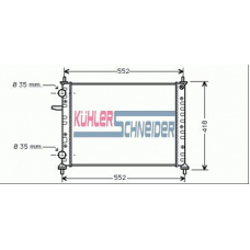 1700051 KUHLER SCHNEIDER Радиатор, охлаждение двигател