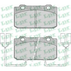 05P018 LPR Комплект тормозных колодок, дисковый тормоз