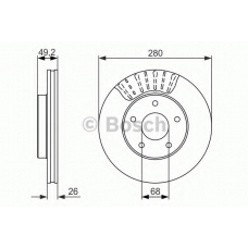 0 986 479 678 BOSCH Тормозной диск