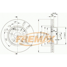 BD-0414-50 FREMAX Тормозной диск