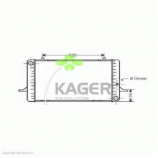31-3187 KAGER Радиатор, охлаждение двигателя