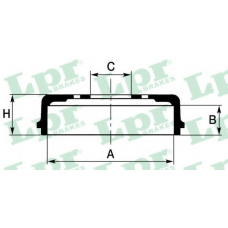 7D0199 LPR Тормозной барабан