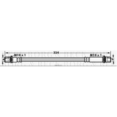 BBH8103 BORG & BECK Тормозной шланг