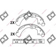 BS1010 DJ PARTS Комплект тормозных колодок