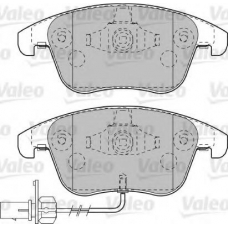 598996 VALEO Комплект тормозных колодок, дисковый тормоз